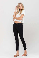 Raven Black Mid Rise Ankle Skinny Jeans, Flying Monkey, $ 65.95