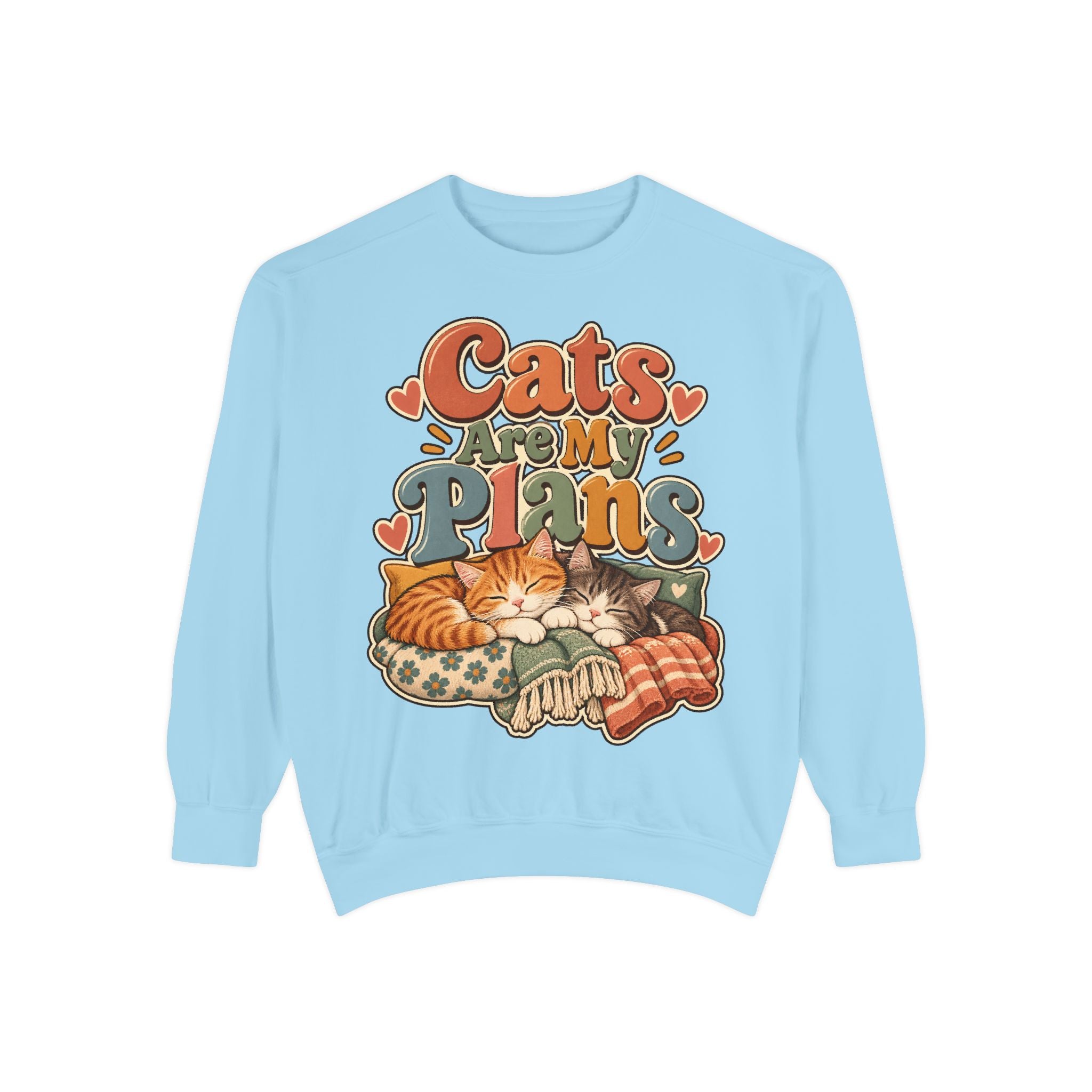 Cats Are My Plans Sweatshirt — Cozy Cat Lover Pullover - sweatshirt product image 11