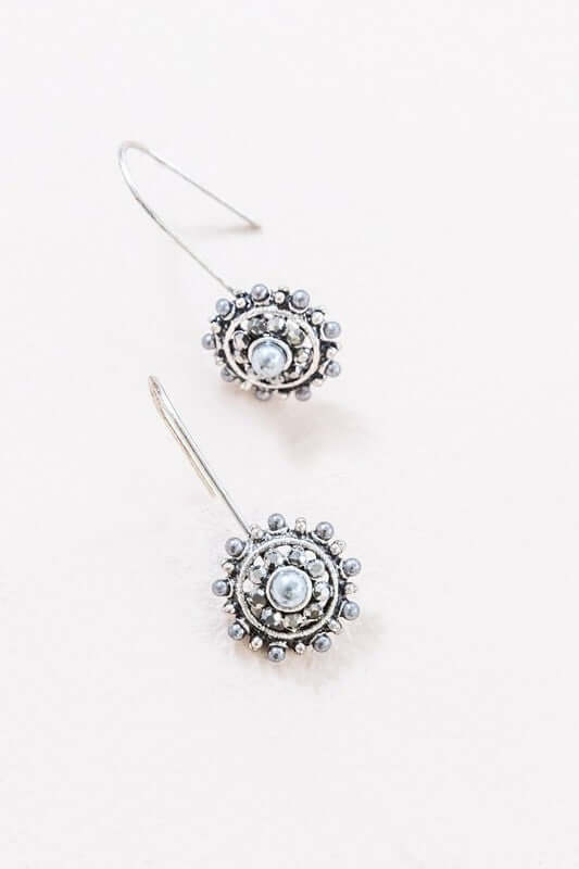 Shop Zenovia Dazzling Stone Drop Hook Earrings | Women's Fashion Jewelry, Earrings, USA Boutique