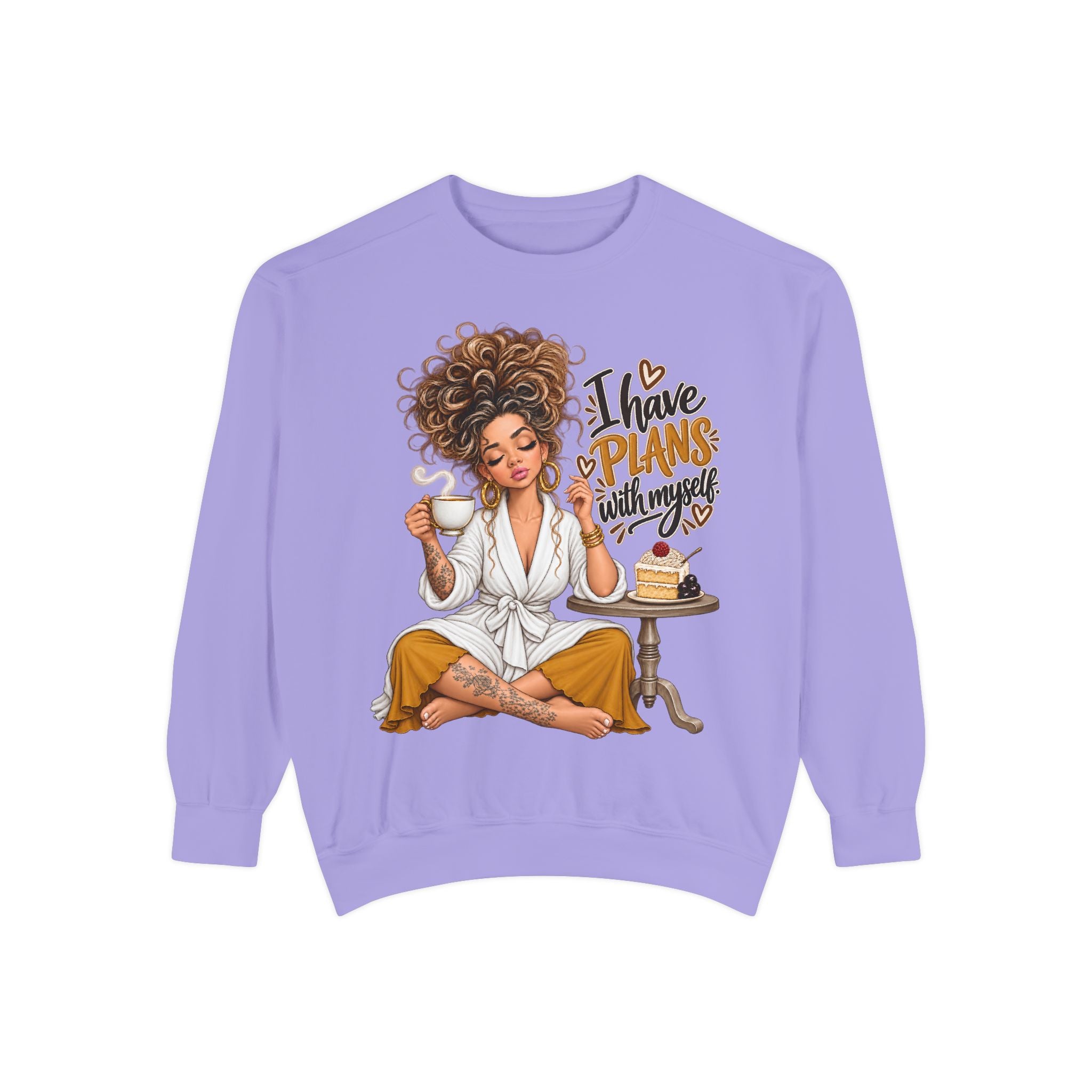 I Have Plans With Myself Sweatshirt — Cozy Self-Care Relaxation Crewneck - sweatshirt product image 16