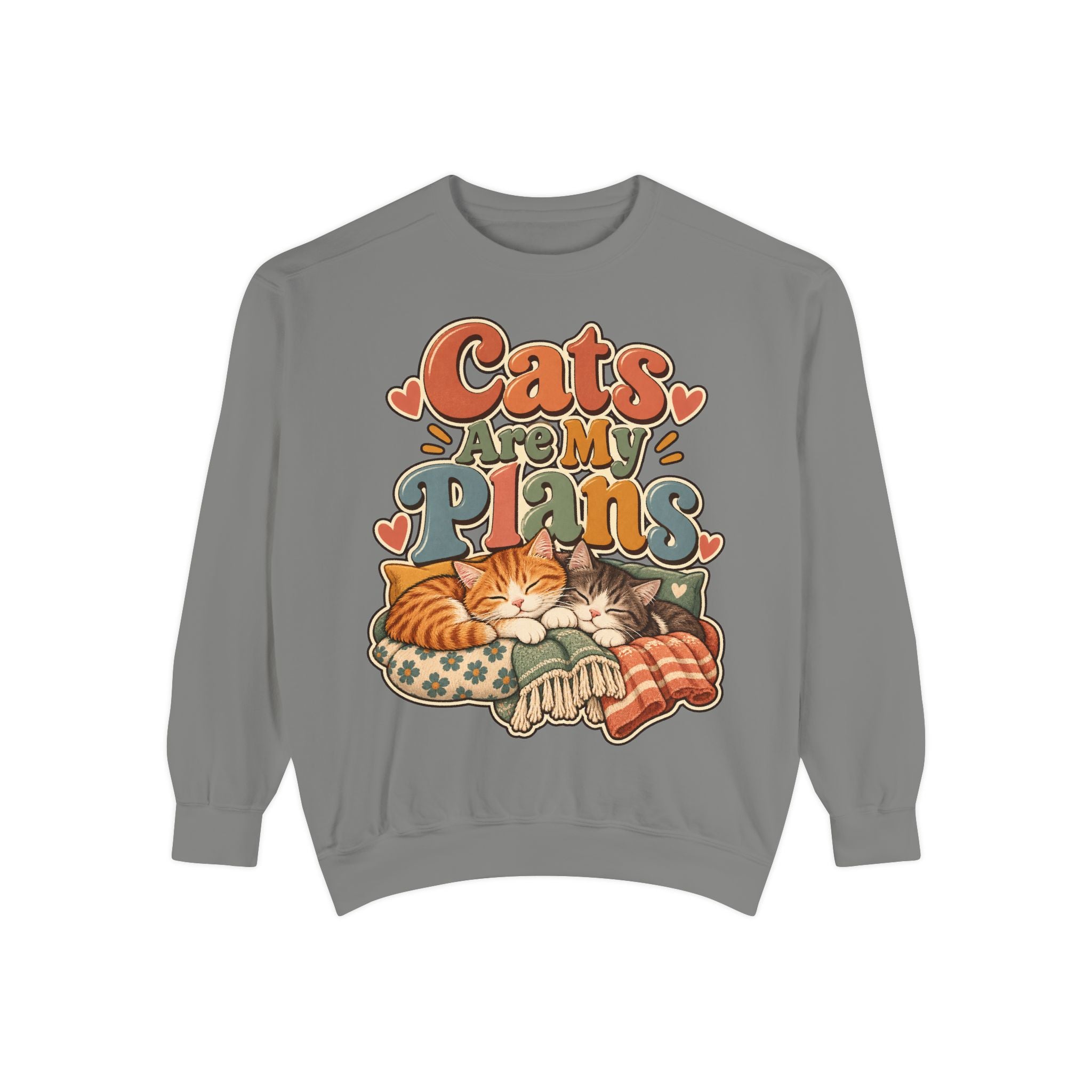 Cats Are My Plans Sweatshirt — Cozy Cat Lover Pullover - sweatshirt product image 5
