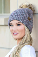 Women's CC Cozy Marled Pom Beanie Hat | USA Boutique Online, Aili's Corner, $ 35.00