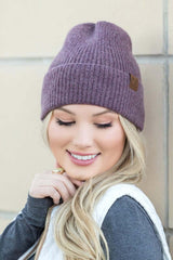 Women's CC Fine Yarn Cuff Beanie Hat | USA Boutique Clothing, Aili's Corner, $ 35.00