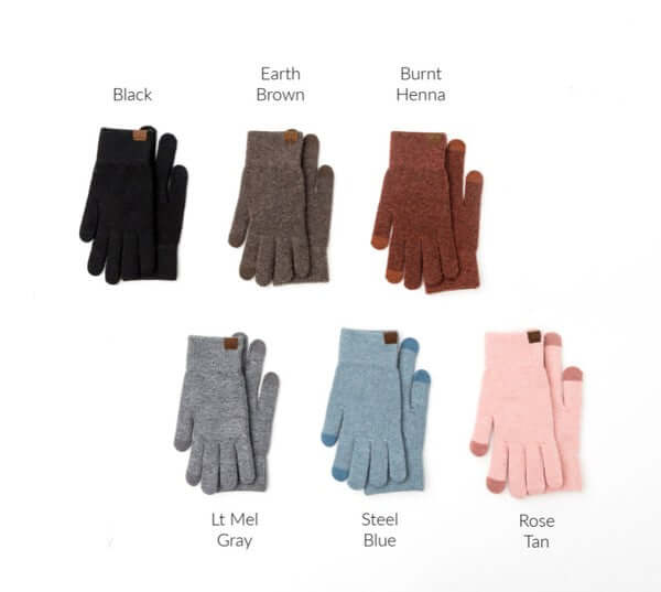 Shop Women's CC Cashmere Blend Touch Screen Gloves | Shop Boutique Accessories, Gloves, USA Boutique