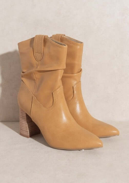 Oasis Society Mavis - Western Style Heeled Boots, KKE Originals, $ 61.95