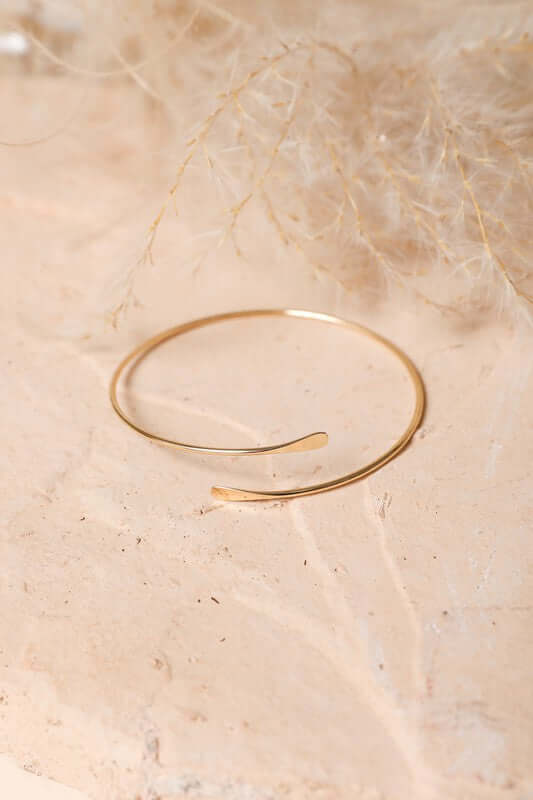 Minimal Arm Cuff Bangle - Understated Elegance, Bracelets, $ 15.95, A Moment Of Now™