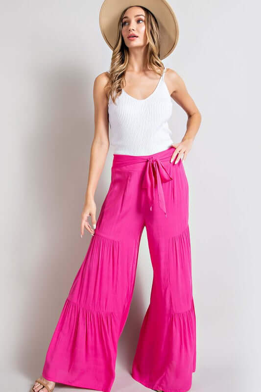 Shop Summer Style with Tiered Wide Leg Pants | Women's Clothing Boutique, Pants, USA Boutique