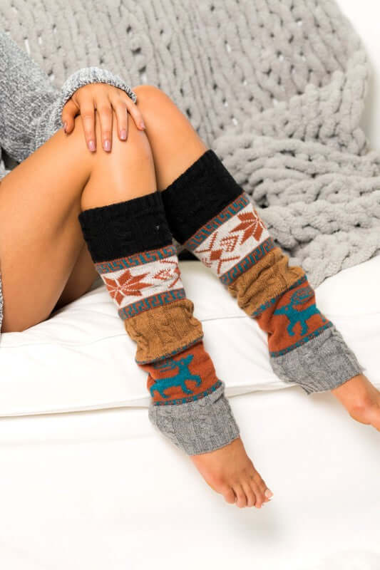 Shop Nordic Snowflake Leg Warmers For Women | Shop Boutique Accessories, Leg Warmers, USA Boutique