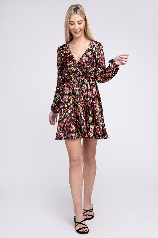 Shop Floral Print V Neck Mni Dress | Women's Clothing Online, Dresses, USA Boutique