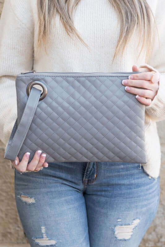 Quilted Wristlet Clutch, Aili's Corner, $ 38.95