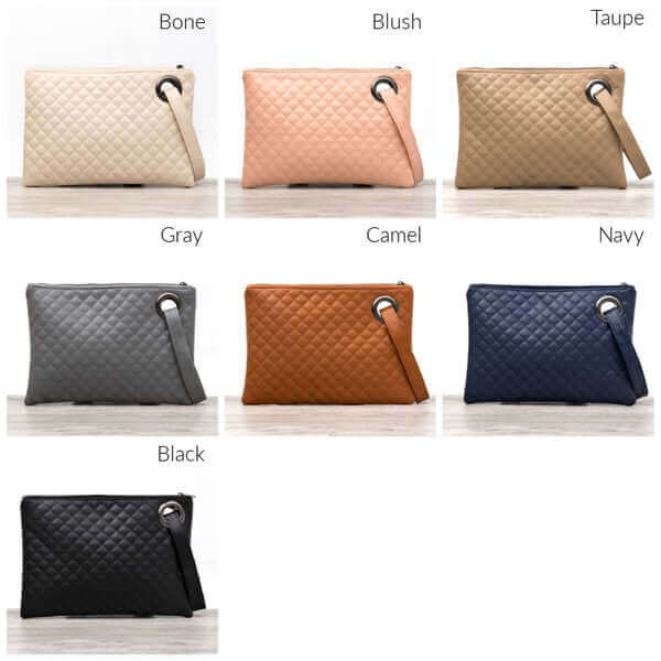Classic Quilted Wristlet Clutch - Timeless Style, Clutches, $ 38.95, A Moment Of Now™