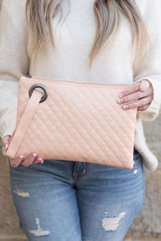 Classic Quilted Wristlet Clutch - Timeless Style, Clutches, $ 38.95, A Moment Of Now™
