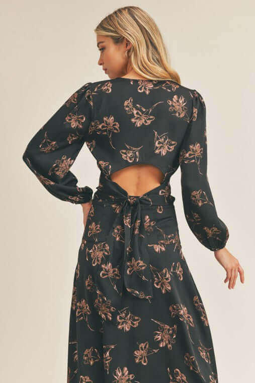 Side Slit Floral Print Skirt, Lush Clothing, $ 61.95