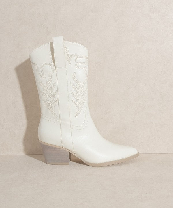 Shop Oasis Society Embroidered Sephira Short Boot | Boutique Footwear Shoes, Short Boots, USA Boutique