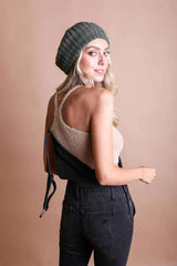 Boucle Rib Knit French Beret Hat, Leto Accessories, $ 20.95