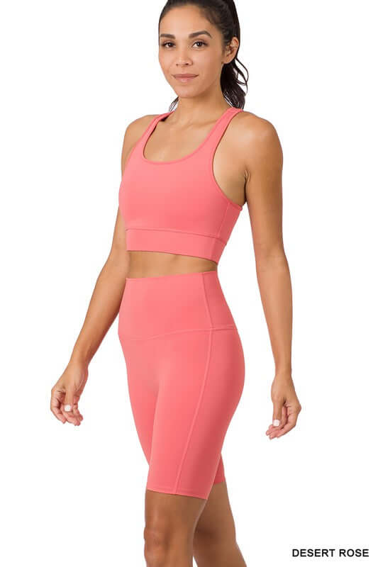 Urban Tank Top & Bike Shorts Set, ZENANA, $ 42.95