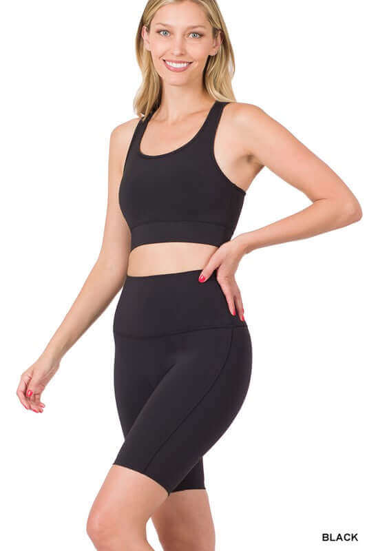 Urban Tank Top & Bike Shorts Set, ZENANA, $ 42.95