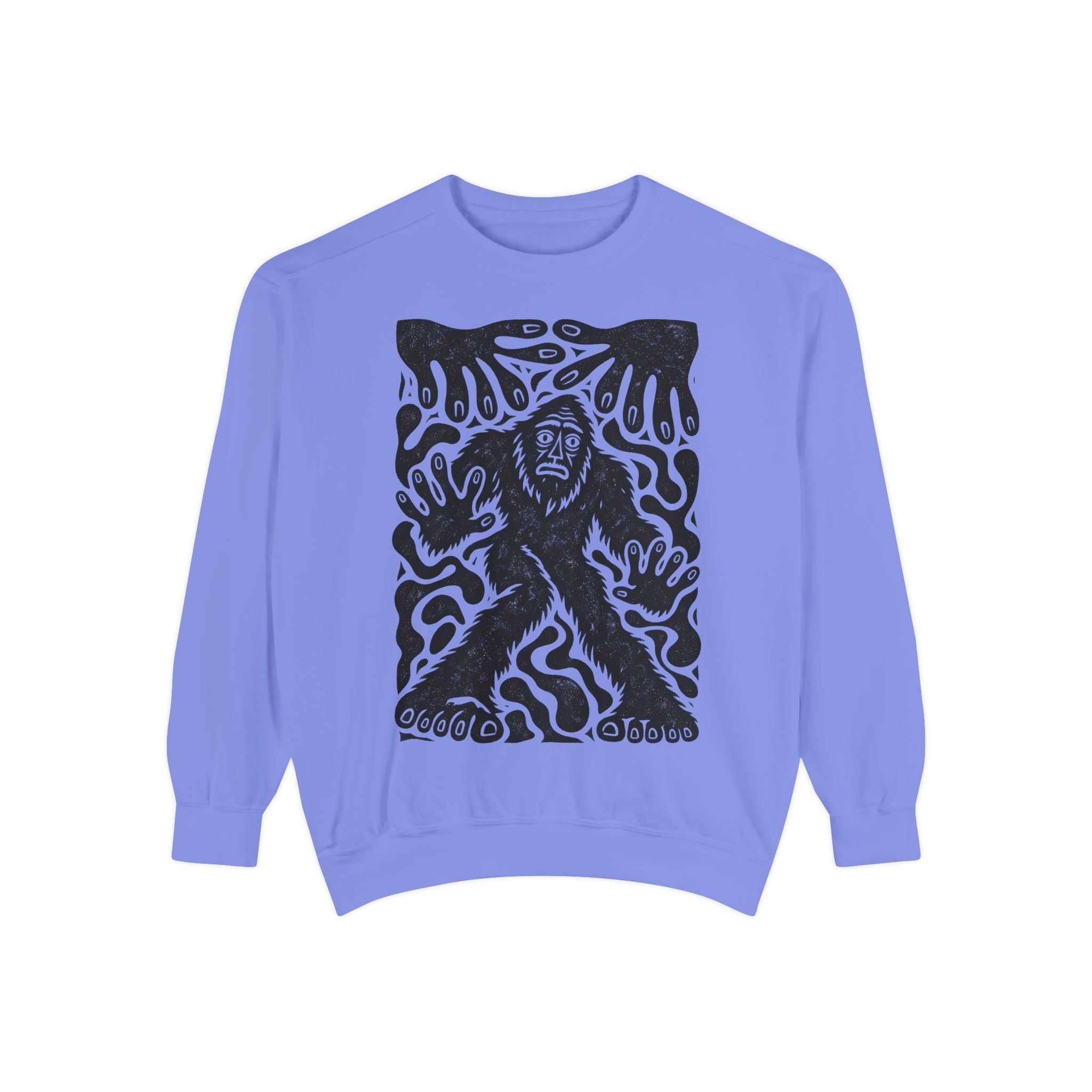 Surreal Haunted Bigfoot Graphic Sweatshirt