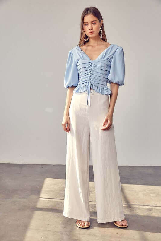 Puff Sleeve Cinched Top, Do + Be Collection, $ 62.95