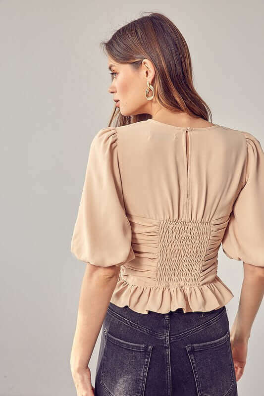 Puff Sleeve Cinched Top, Do + Be Collection, $ 62.95