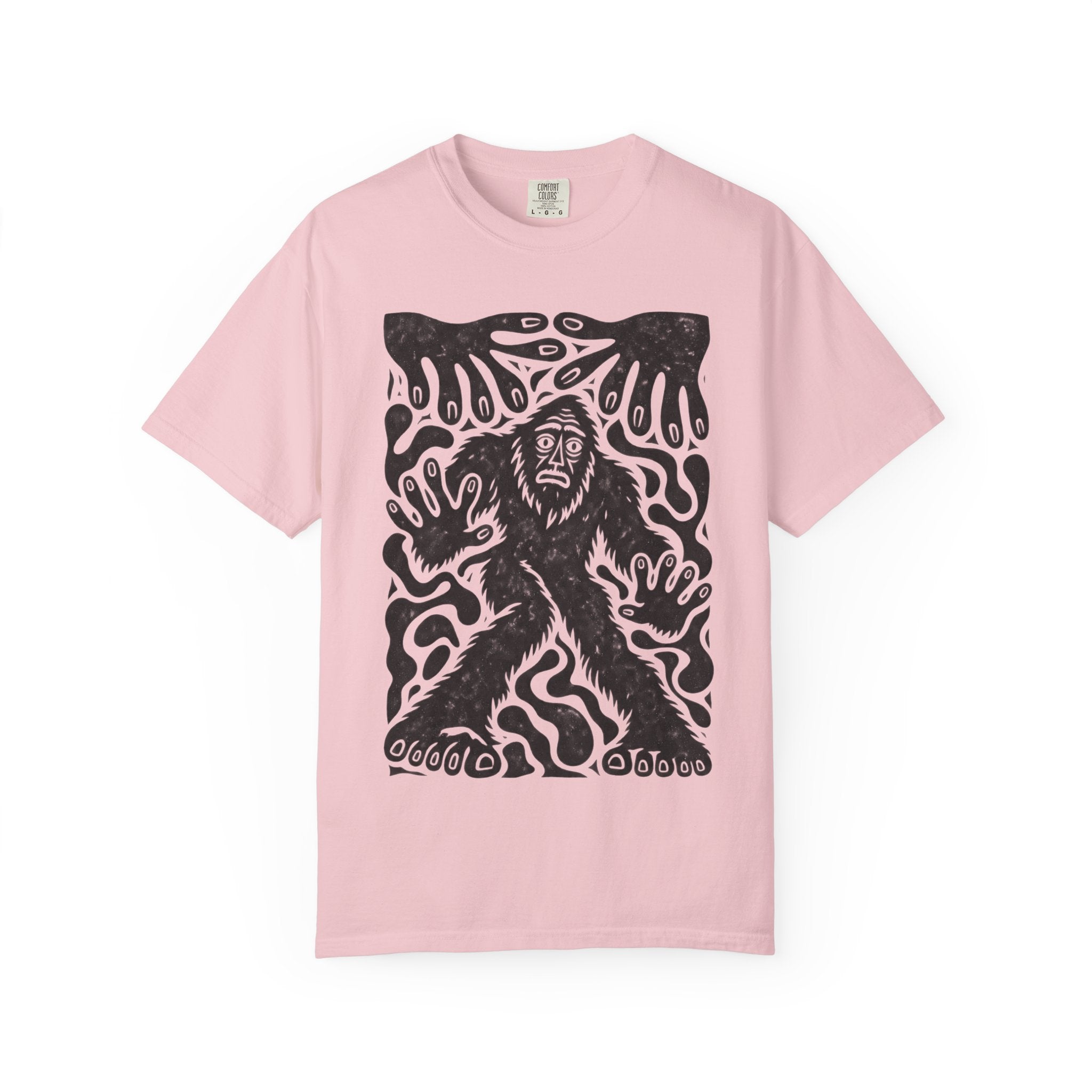 Surreal Haunted Bigfoot Graphic T-Shirt | Vintage Sasquatch Tee