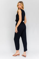 Shop Black V-neck Sleeves Surplus Jumpsuit | Women's Boutique Clothing, Jumpsuites, USA Boutique