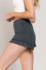 Summery Smoked Ruffle Shorts, POL, A Moment Of Now