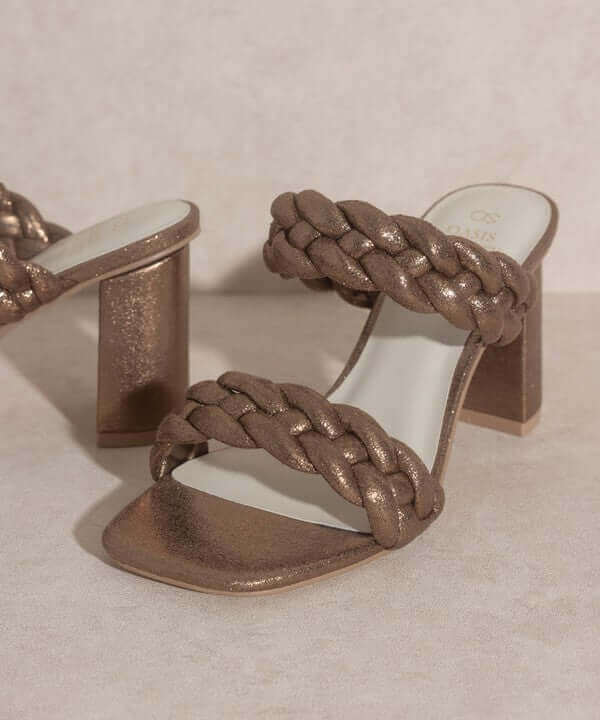 OASIS SOCIETY Savannah - Metallic Heels Sandals, Oasis Society, $ 52.95