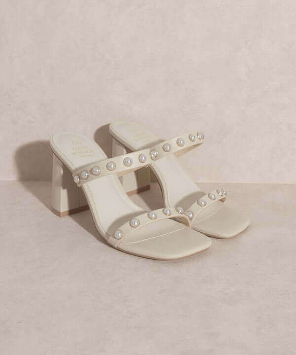 OASIS SOCIETY Victoria - Pearl Strap Heels Sandals, Oasis Society, $ 60.95