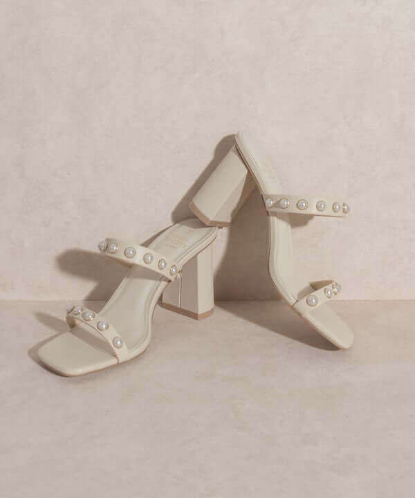 OASIS SOCIETY Victoria - Pearl Strap Heels Sandals, Oasis Society, $ 60.95