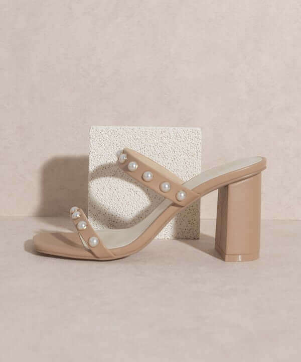 OASIS SOCIETY Victoria - Pearl Strap Heels Sandals, Oasis Society, $ 60.95