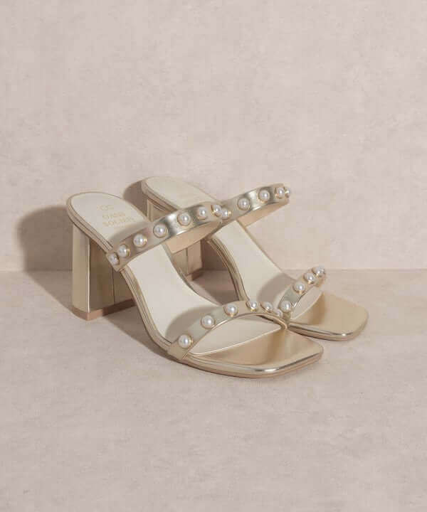 OASIS SOCIETY Victoria - Pearl Strap Heels Sandals, Oasis Society, $ 60.95