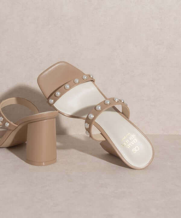 OASIS SOCIETY Victoria - Pearl Strap Heels Sandals, Oasis Society, $ 60.95