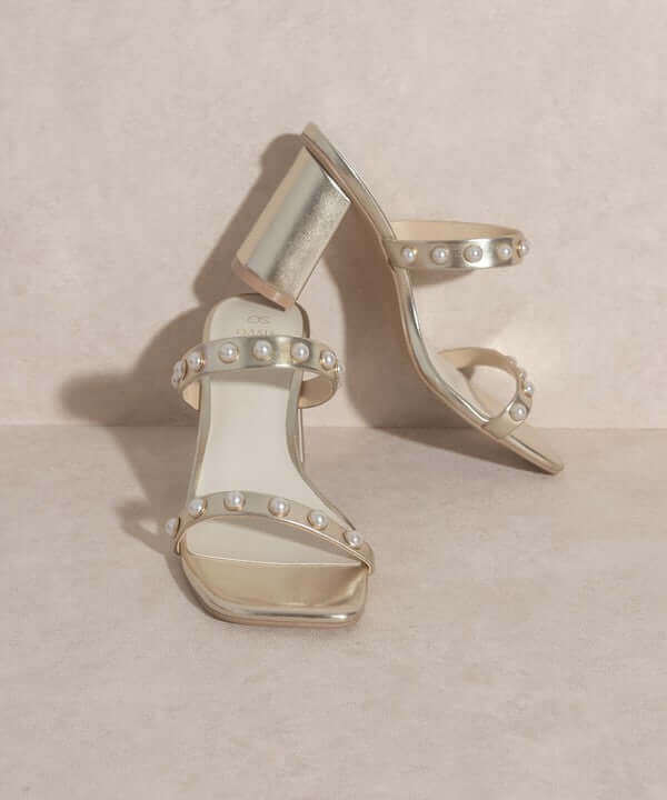 OASIS SOCIETY Victoria - Pearl Strap Heels Sandals, Oasis Society, $ 60.95