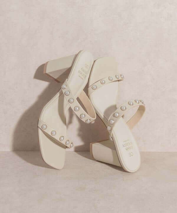 OASIS SOCIETY Victoria - Pearl Strap Heels Sandals, Oasis Society, $ 60.95