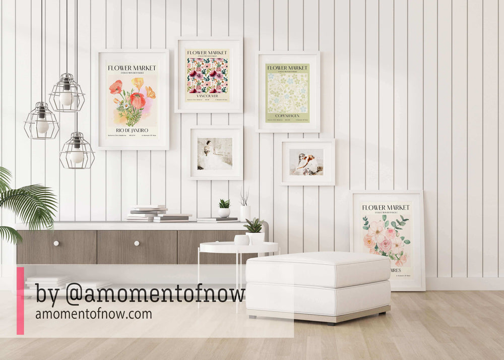 Instant Download: Flower Market Print Set of 15, Flower Market Poster, Maximalist Decor, Botanical Wall Art, Posters, Prints, & Visual Artwork, $ 10.00, A Moment Of Now™