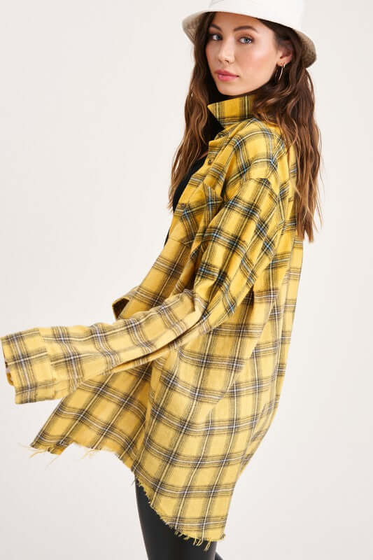 Kayla Vintage Plaid Checker Shirt