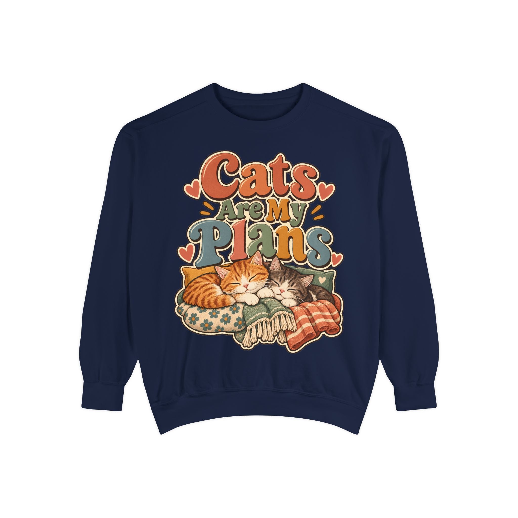 Cats Are My Plans Sweatshirt — Cozy Cat Lover Pullover - sweatshirt product image 15
