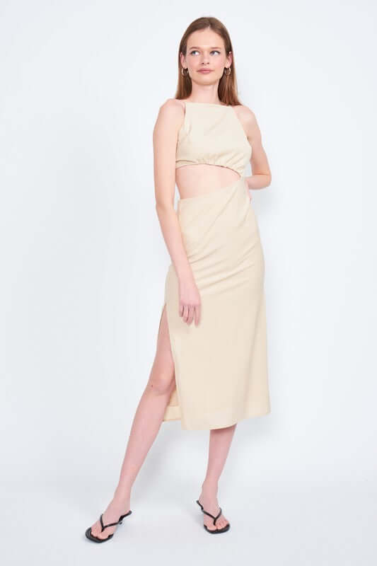 Waist Cutout Spaghetti Strap Midi Dress, Emory Park, $ 87.95