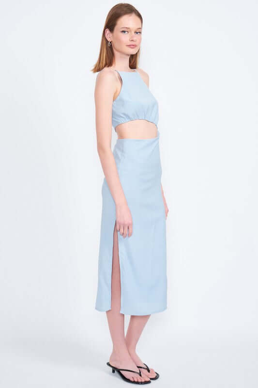 Waist Cutout Spaghetti Strap Midi Dress, Emory Park, $ 87.95