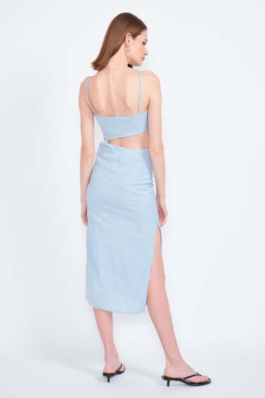 Waist Cutout Spaghetti Strap Midi Dress, Emory Park, $ 87.95