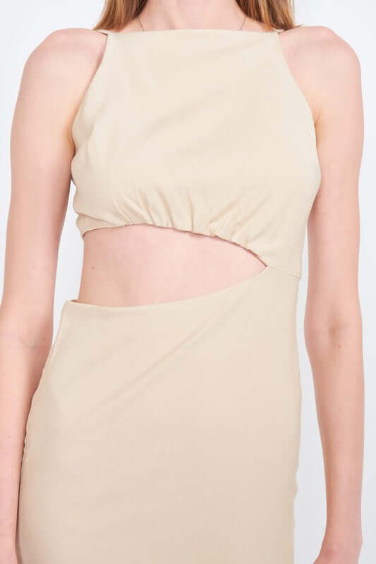 Waist Cutout Spaghetti Strap Midi Dress, Emory Park, $ 87.95