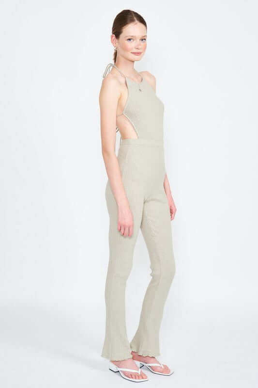 Halter Neck Jumpsuit with Open Back, Jumpsuits & Rompers, $ 92.95, A Moment Of Now™