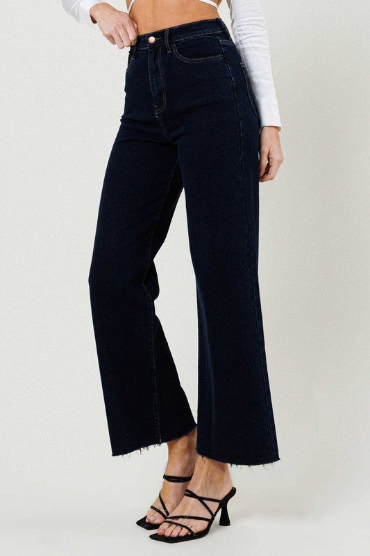 Shop Women's Indigo High Waisted Wide Leg Jeans | USA Boutique Clothing, Jeans, USA Boutique