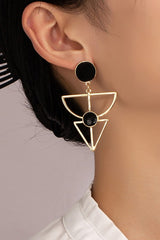 Shop Aztec Silver Gold Geo Shape Earrings, Earrings, USA Boutique