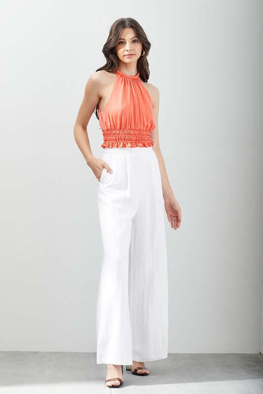 Smocked Waist Sleeveless Crop Top, Do + Be Collection, $ 46.00