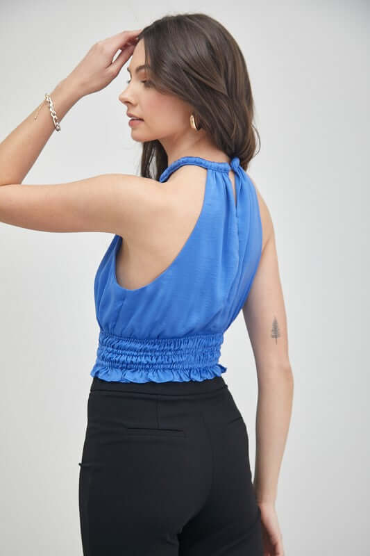 Smocked Waist Sleeveless Crop Top, Do + Be Collection, $ 46.00