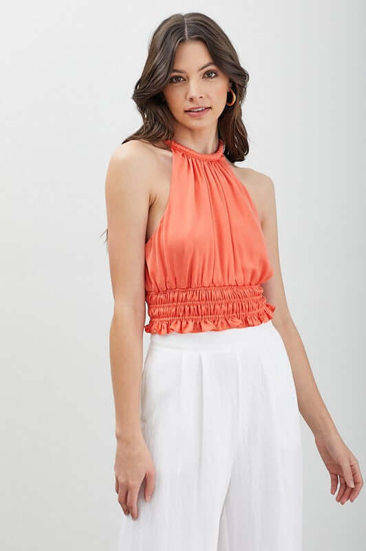 Smocked Waist Sleeveless Crop Top, Do + Be Collection, $ 46.00