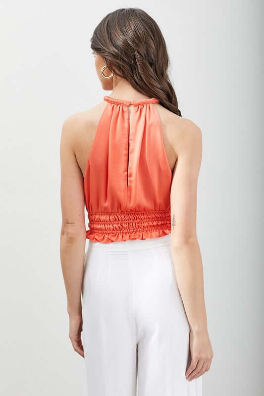 Smocked Waist Sleeveless Crop Top, Do + Be Collection, $ 46.00