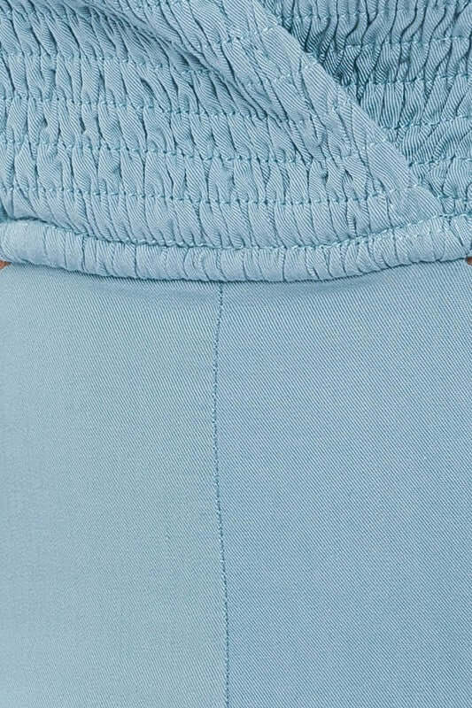 Teal Cut Out Back Tie Spaghetti Romper, Rompers, $ 49.00, A Moment Of Now™